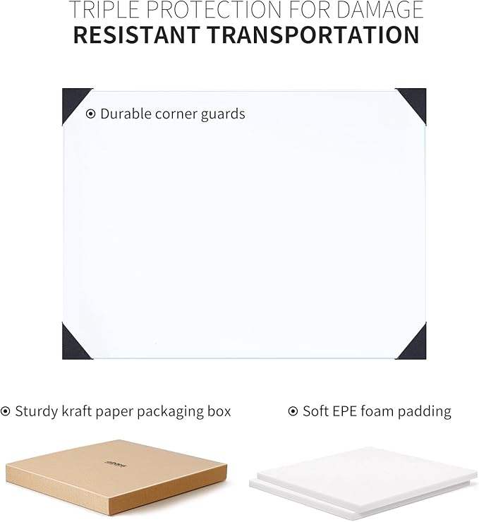 Large Tempered Glass Cutting Boards For Kitchen 18 x 24- High Transparency for Countertop Protection, Scratch-Resistant, Heat-Resistant, Dishwasher safe(XX-Large)
