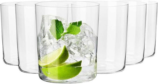 Krosno Mixology Cider Glasses, 16.9 oz Set of 6, Quality Glass, Elegant and Modern Design, Ideal for Cider, Beer, Cocktails, Made in Europe