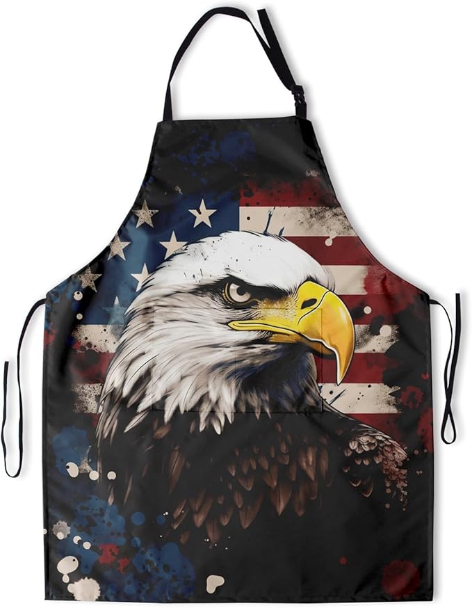 Funny Animal Apron with 2 Pockets Waterproof for Men Women Kitchen Garden Decor