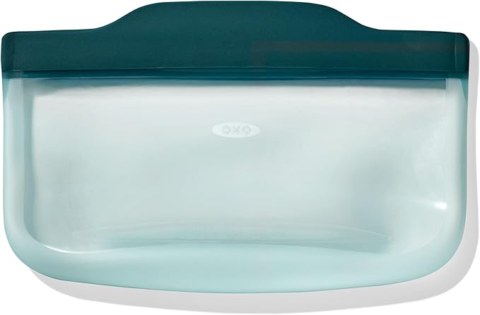 OXO Good Grips Silicone Reusable Bag – Snack Bag (12 oz) - Lagoon