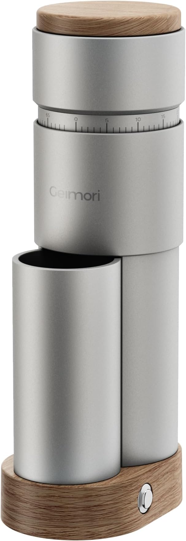 wirsh Burr Coffee Grinder, Portable Electric Coffee Grinder Geimori T38 Plus with 38mm 6-Core Conical Burr,Stepless Grind Settings from Fine to Coarse for Espresso,Drip,French Press,Home&Travel Use