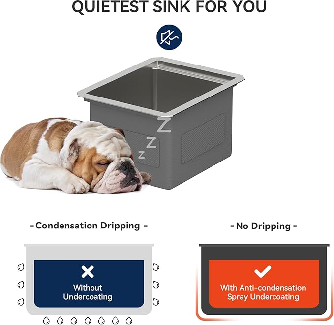 Lordear Undermount RV Kitchen Sink 12x15x9 Inch Small Bar Prep RV Kitchen Sinks 16 Gauge Stainless Steel Single Bowl Workstation with Cutting Board