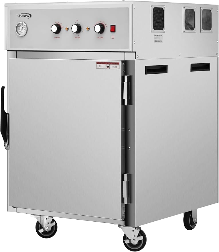 KoolMore KM-CCAH3-1D Half-Size One Door Commercial Cook and Hold Oven 3,000 W and 208/240V, UL Listed in Stainless-Steel