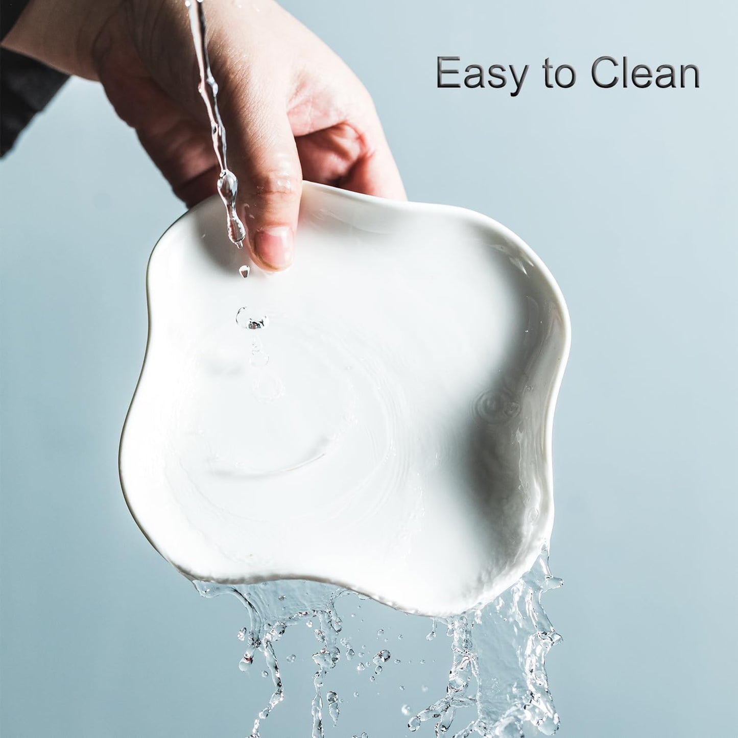 Spoon Rest, Spoon Holder for Stove Top, Farmhouse kitchen Decor Spoon Rack Cooking Holder for Multiple Utensils, White, Ruffled Edge