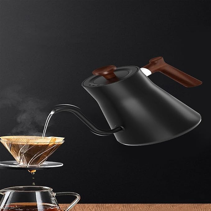 Smart Gooseneck Electric Kettle 1500W - Variable Temperature Control with LED Display, 304 Stainless Steel, 5oz Micro-Brew & 24H Keep Warm for Coffee/Tea(WGITE, US PLUG)