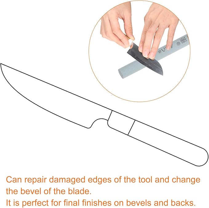 HARFINGTON 4pcs Knife Sharpening Stone Set 400/800 Grit Cylinder Knife Sharpening Stone Sharpener Whetstone for Knives Scissors Kitchen Sharpen Tools