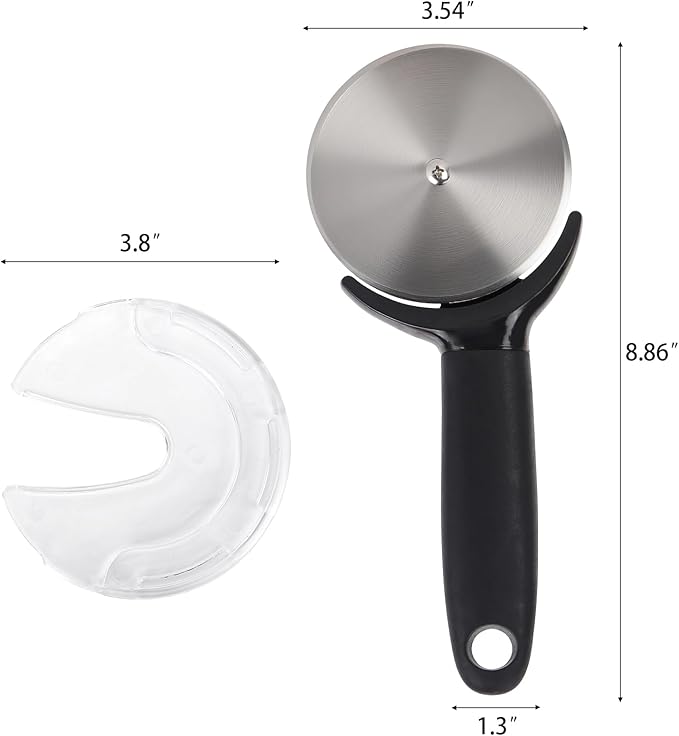 Pizza Cutter, Stainless Steel Pizza Cutter Wheel With Slicer, Sharp Funny Classic Cutters Pizza Slicer with Handle for Pizza Lovers