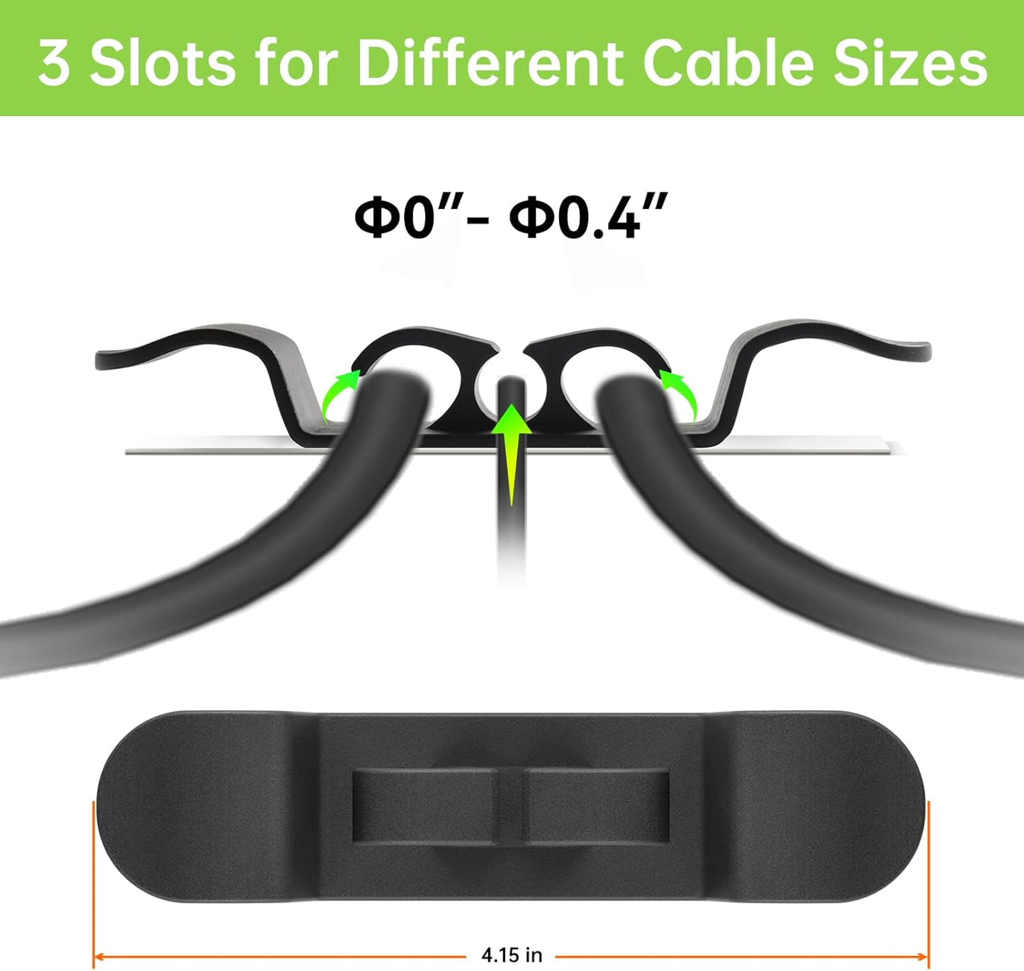 12PCS Cord Organizer for Appliances, Upgraded Kitchen Appliance Cord Wrap, Cord Holder Stick on Pressure Cooker, Coffee Maker, Air Fryer and Blender(6 Black + 6 White)