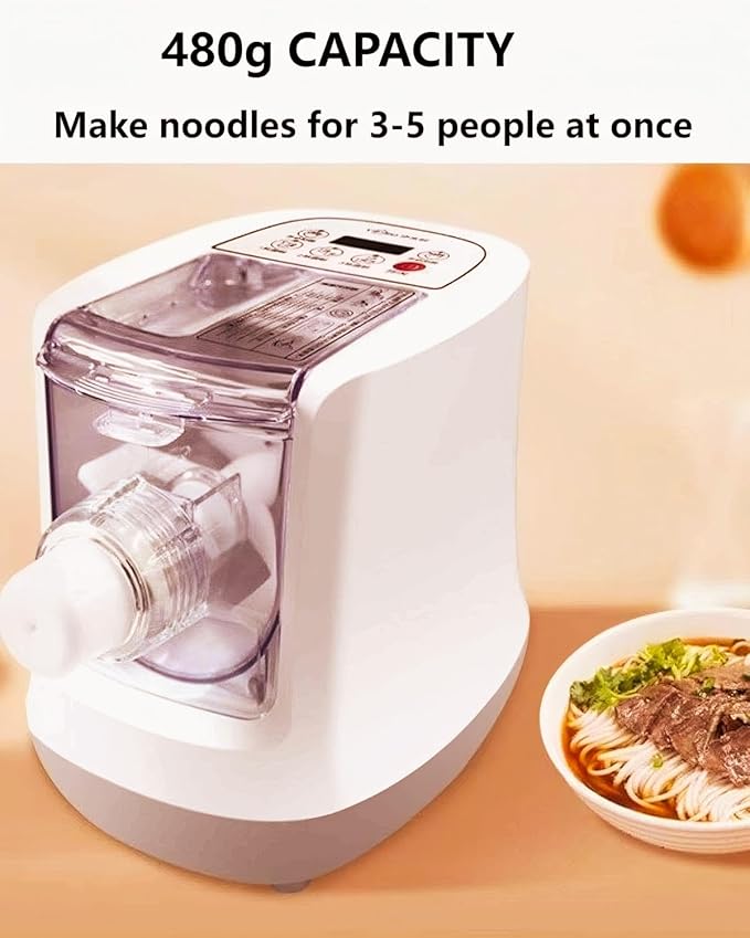 Electric Noodle Machine, 260w Household Fully Automatic, 13 Types Of Noodle Molds, 500g Flour Capacity Italian Noodle Machine