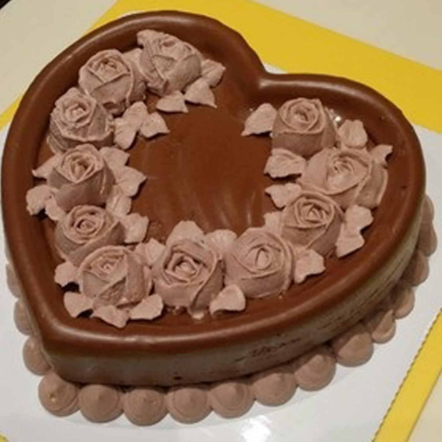 set of 3 Heart-shaped cake pan,6 inch heart-shaped cake tin, aluminum, for weddings, parties, family and other occasions cake (6 x 2 Inch,Set of 3)