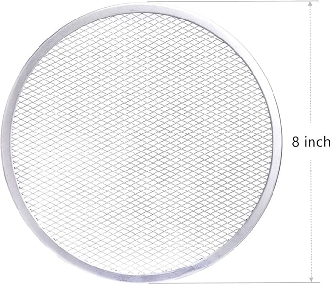Pizza Screen,12 inch Seamless-Rim Aluminum Nonstick Pizza Screen, Pack of 2