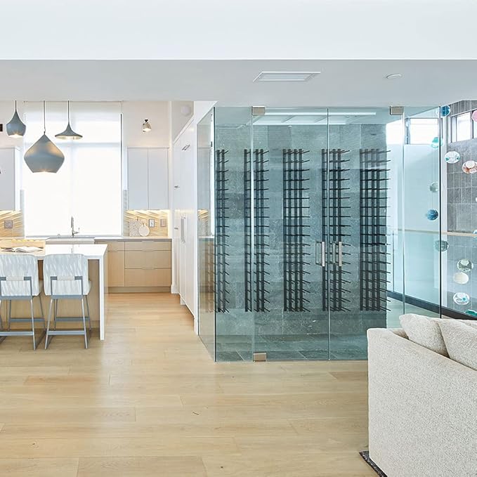 Ultra Wine Racks Cork Out Wall Mounted Wine Rack (1 Foot, Matte Black, Holds 3 Wine Bottles) - Modern & Minimalist Metal Wine Storage for Home Bar, Kitchen, Dining Room, Wine Cellar