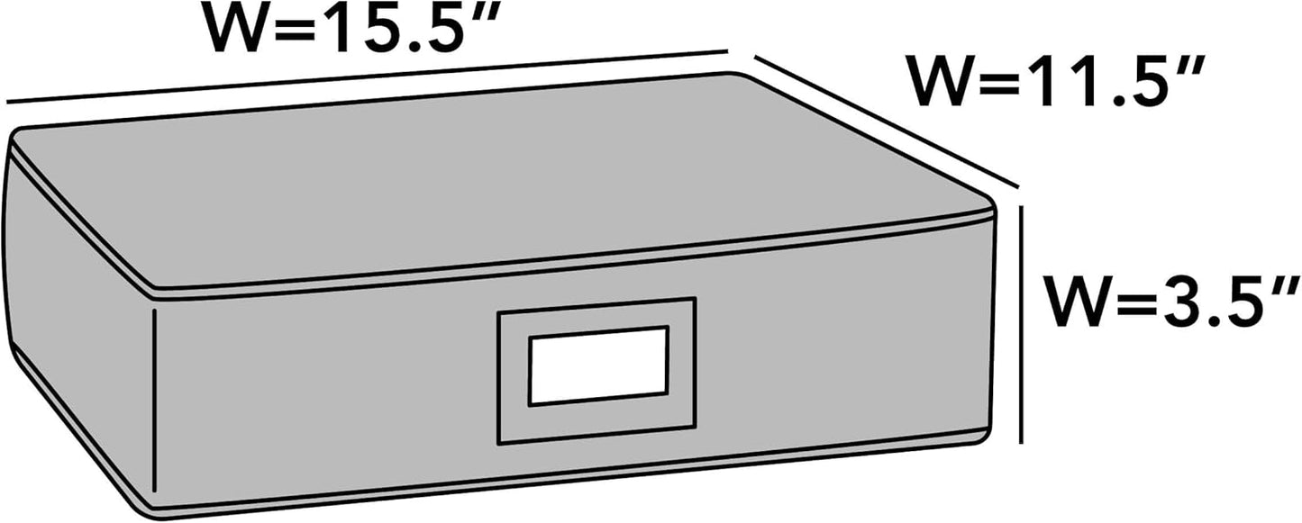 Covermates Flatware Storage - Washable and Stain Resistant, ID Window, Kitchen Storage, Black