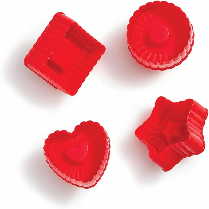 King Arthur Baking Company Thumbprint Pop-Out Cookie Cutters, BPA Free, 4-Piece Set
