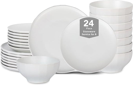 Stone Lain Rio 24-Piece Dinnerware Set Stoneware, Beige