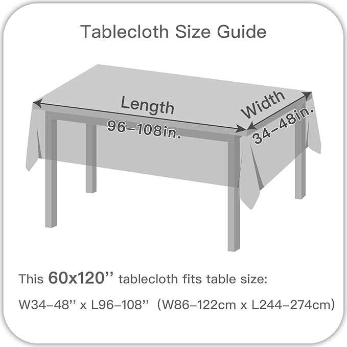 maxmill Rectangle Linen Texture Tablecloth Stain Proof Waterproof Wrinkle Free Washable Dining Table Cloth Wipeable Fabric Table Cover for Dining Room Farmhouse Tablecloths, 60 x 120 Inch, Beige