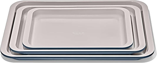 OXO Good Grips Non-Stick Pro Ceramic Coated Metal Bakeware 3-Piece Sheet Pan Set – Storm Blue