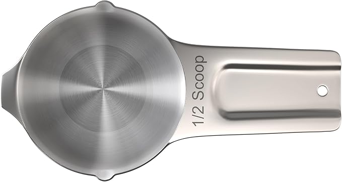 Color Up ½ Cup Pet Food Scoop – Stainless Steel Dog Food Scoop Cup (8 Tbsp) – Rust-Resistant, Heavy-Duty Measuring Scoop for Dogs, Cats, Birds & Rabbits – Perfect for Dry Food & Treats