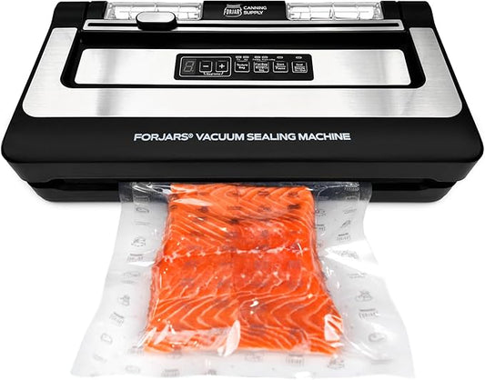 FORJARS Food Vacuum Sealer Machine with 20 Bags, High-Speed, Multi-Functional. Automatic Sealing for Dry and Wet Storage, Freshness Saving for Your Food, Perfect for Sous Vide Cooking and Kitchen Use