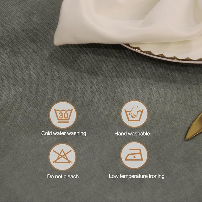 Table Cloth Rectangle Table Cover 57x118 Inches Soft-Brushed Finish Wrinkle Free and Waterproof Rectangle Olive Black Tablecloth for Kitchen Party Buffet Wedding