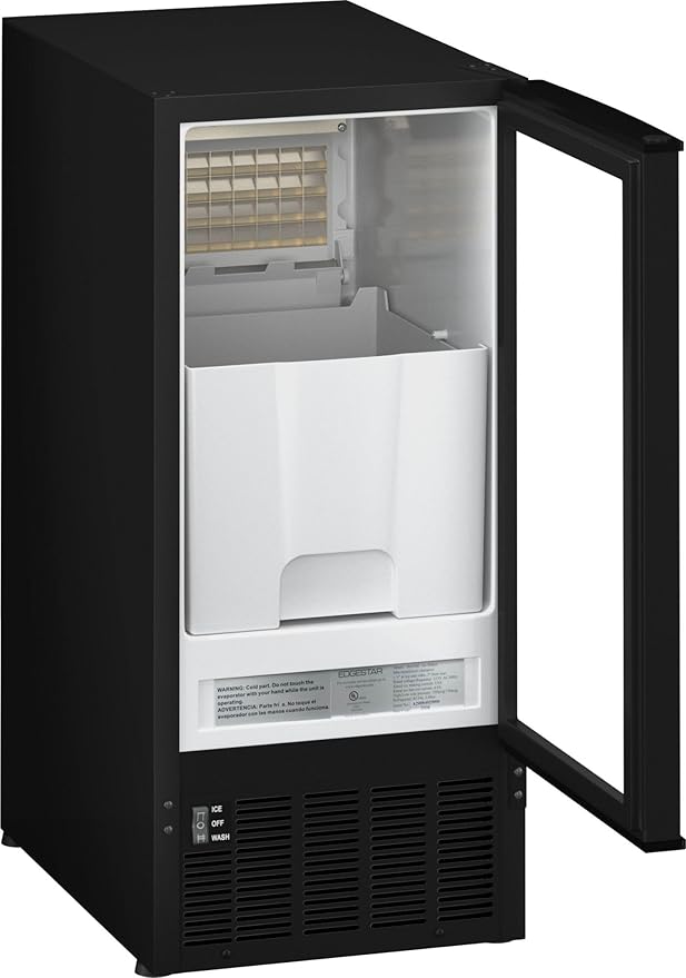 EdgeStar IB450SS 50 Lb. 15 Inch Wide Undercounter Clear Ice Maker - Stainless Steel