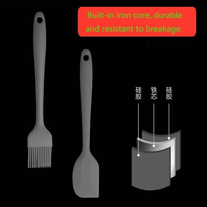 Adjustable Rolling Pin 4 Set and Silicone Baking Pastry Mat Setpastry,Siliconebrush and spatul,AdjustableThickness Rings,Wooden Dough Roller Rolling Pins for Baking Dough, Pizza, Pie