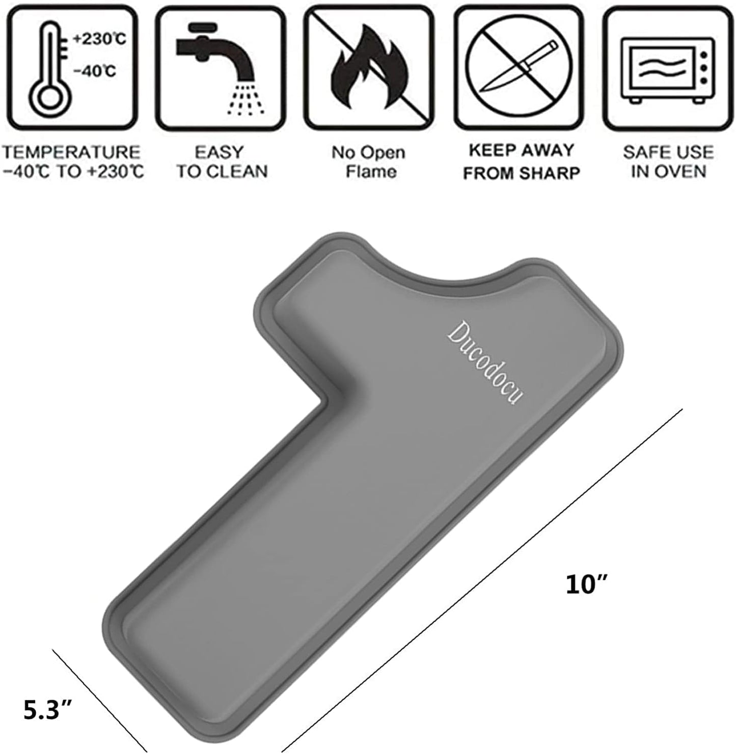Ducodocu 3D Silicone Cake Pans Large Number Cake Mould Novelty Cake Tins DIY Baking Mold for Birthday Wedding Anniversary 10 inch Number of 6