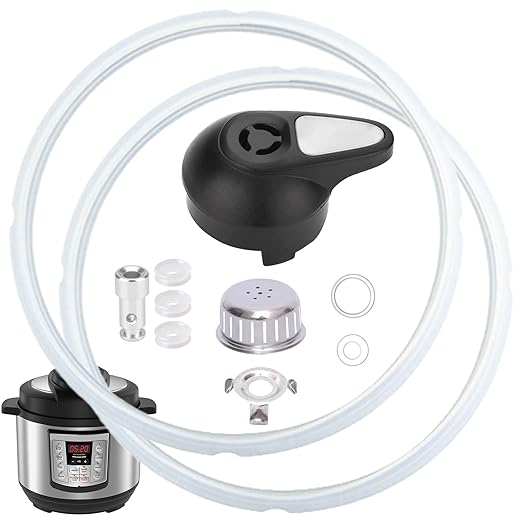 11 PCS Instant Pot Accessories for Lux 5, 6 QT, Instant Pot Replacement Parts Include Sealing Ring, Steam Release Valve, Anti-Block Shield, Valve Sealing Ring, Float Valve and Gasket