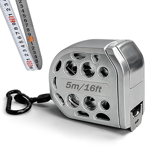 2025 New 16/25FT Stainless Steel Tape Measure - Dual-Sided Precision Imperial & Metric Scales, Auto-Lock, Magnetic Base, Pro-Grade Accuracy (16ft/5m)