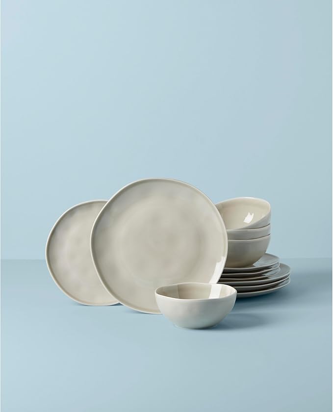 Lenox, Grey Bay Colors 12 Piece Set, 17.55 LB