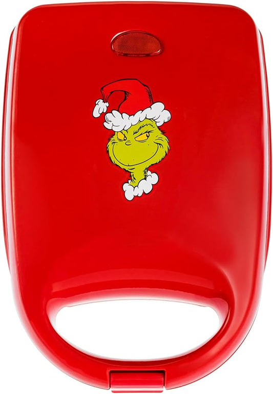 Uncanny Brands Dr. Seuss The Grinch Single Sandwich Maker - Dr. Seuss Kitchen Appliance