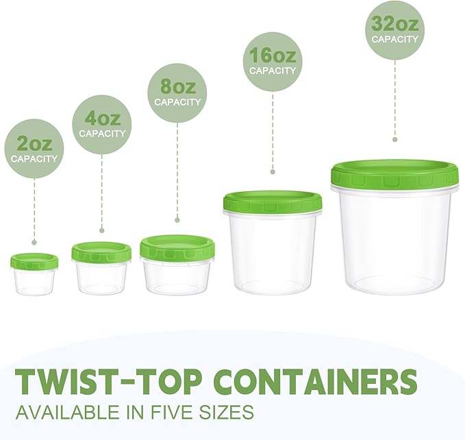 2 oz Small Plastic Containers with Lids, 12 Pack Salad Dressing Container, Reusable Condiment Containers Sauce Cups, with Pen and Brush, Freezer, Microwave & Dishwasher Safe