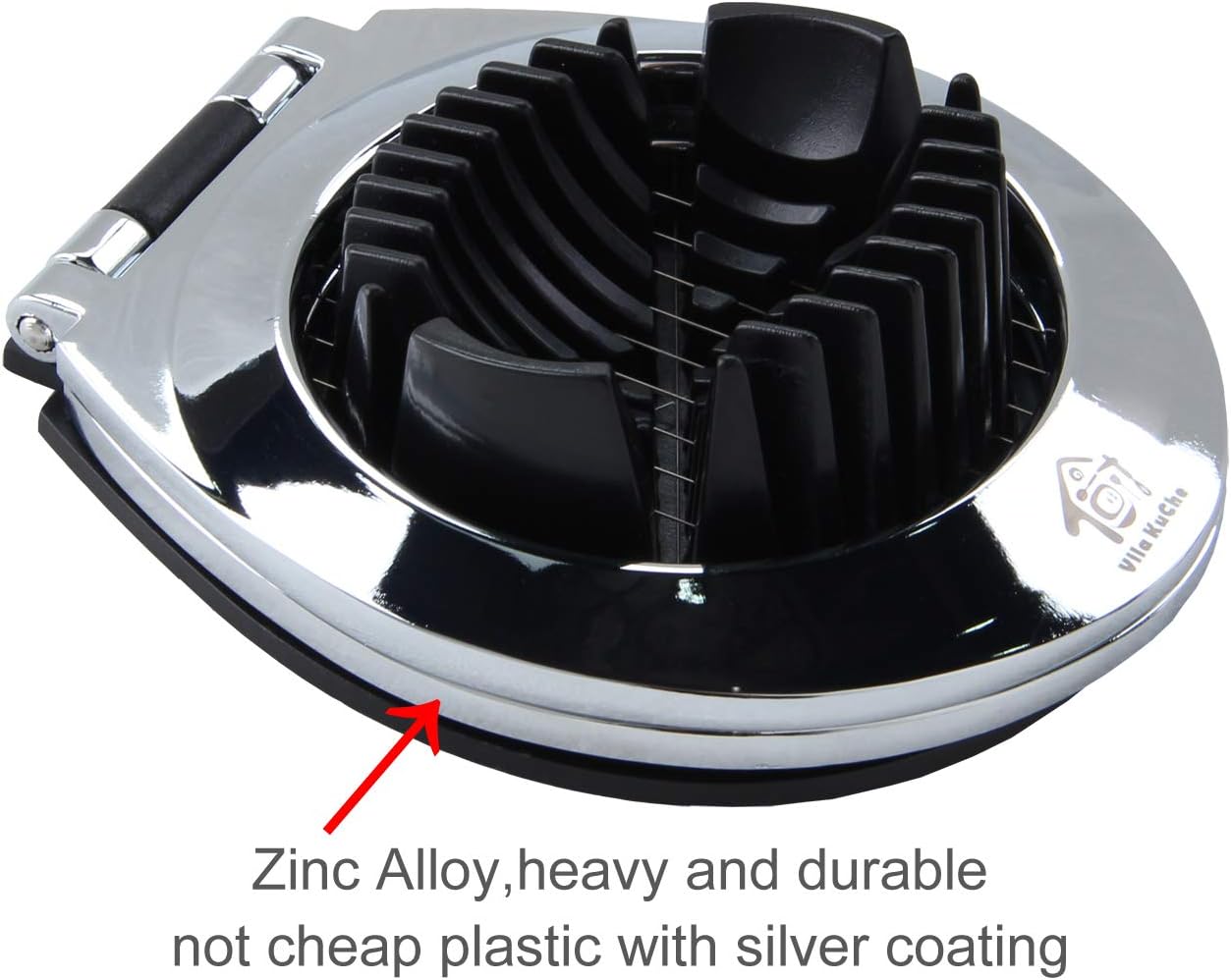 Multi Function Stainless Steel Egg Slicer Hard Boiled Eggs Dishwasher Safe Heavy Duty Egg Cutter Kitchen Helper