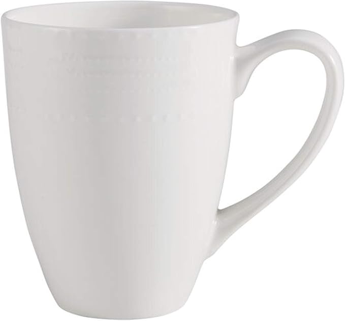 Mikasa Annabelle Bone China 40-Piece Dinnerware Set, Service for 8, Lightweight and Chip-Resistant White Porcelain with Elegant Design