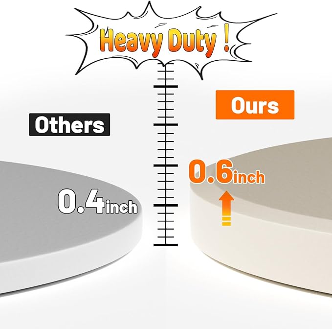 Large Pizza Stone Set,Heavy Duty 16" Pizza Stone for Oven and Grill with Stone Brush,Large Baking Stone for Pizza, Bread