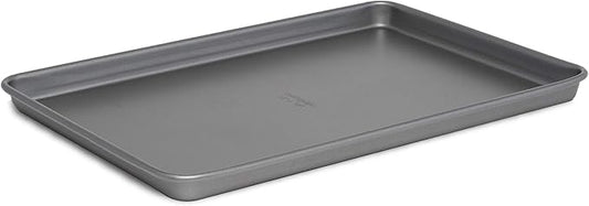 Cooking Light Heavy Duty Nonstick Bakeware Carbon Steel Baking Sheet or Cookie Sheet with Quick Release Coating, Manufactured without PFOA, Dishwasher Safe, Oven Safe, 15-Inch x 10-Inch, Gray