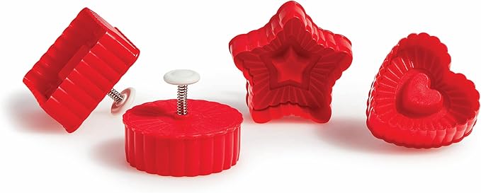 King Arthur Baking Company Thumbprint Pop-Out Cookie Cutters, BPA Free, 4-Piece Set