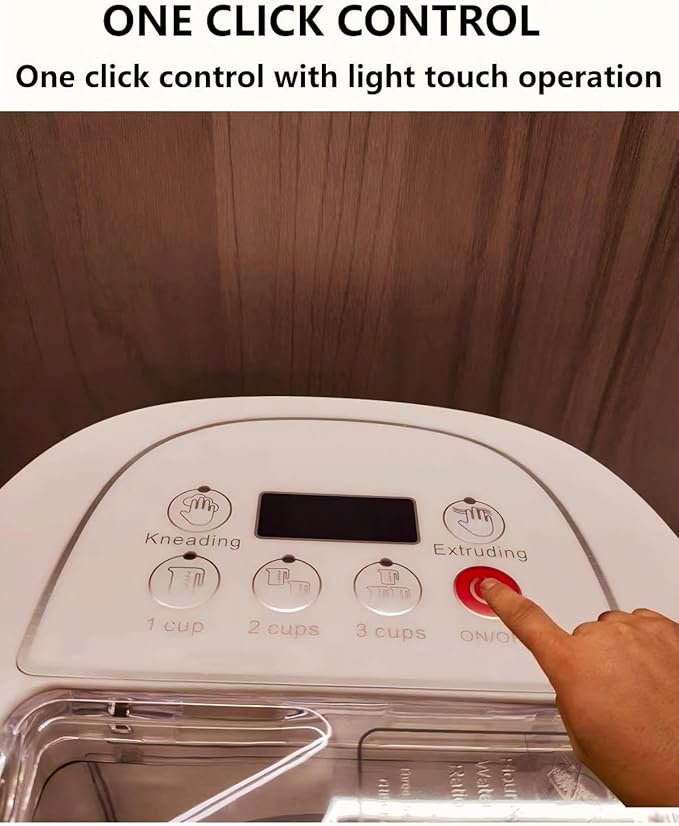 Electric Noodle Machine, 260w Household Fully Automatic, 13 Types Of Noodle Molds, 500g Flour Capacity Italian Noodle Machine