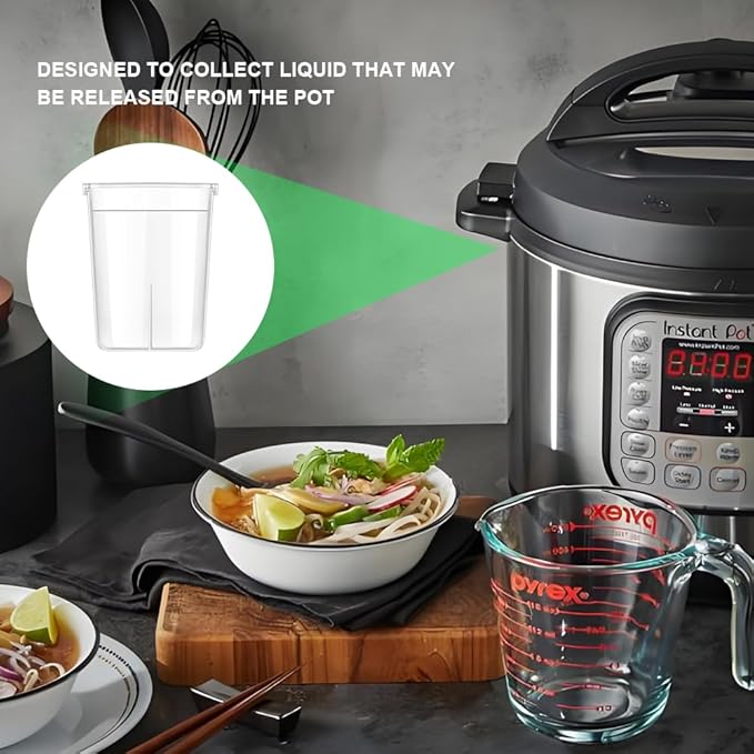 Condensation Collector Replacement for Instant Pot DUO, Duo Plus, ULTRA, LUX, 5, 6, 8 Quart All Series Ultra 60, DUO60, DUO89 and LUX80 (2 Pcs)