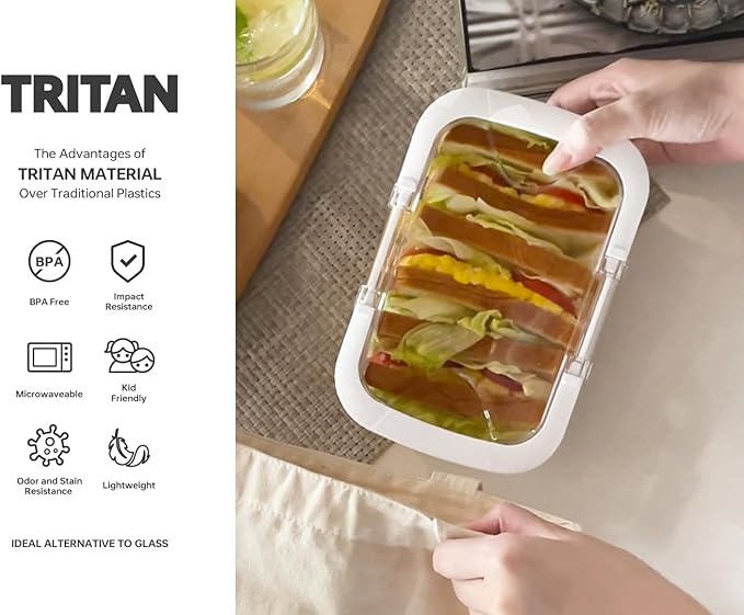 Felli Duo Loc Meal Prep Container for Refrigerator, Leak Proof Stackable Kitchen Tupperware for Leftovers Food Storage Travel Lunch Container for Adults, Small & Large Box (Fridge Organizer 12pk)