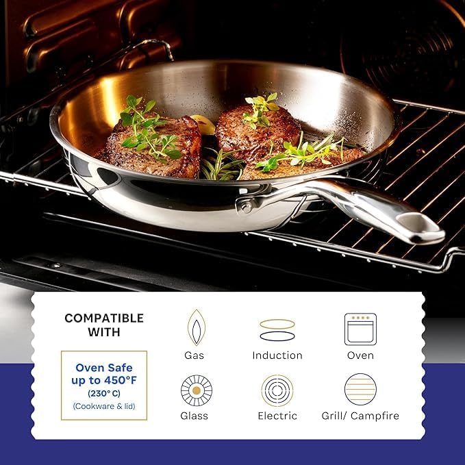 LEGEND COOKWARE Stainless Steel Cookware Set (10-Quart Stock Pot)