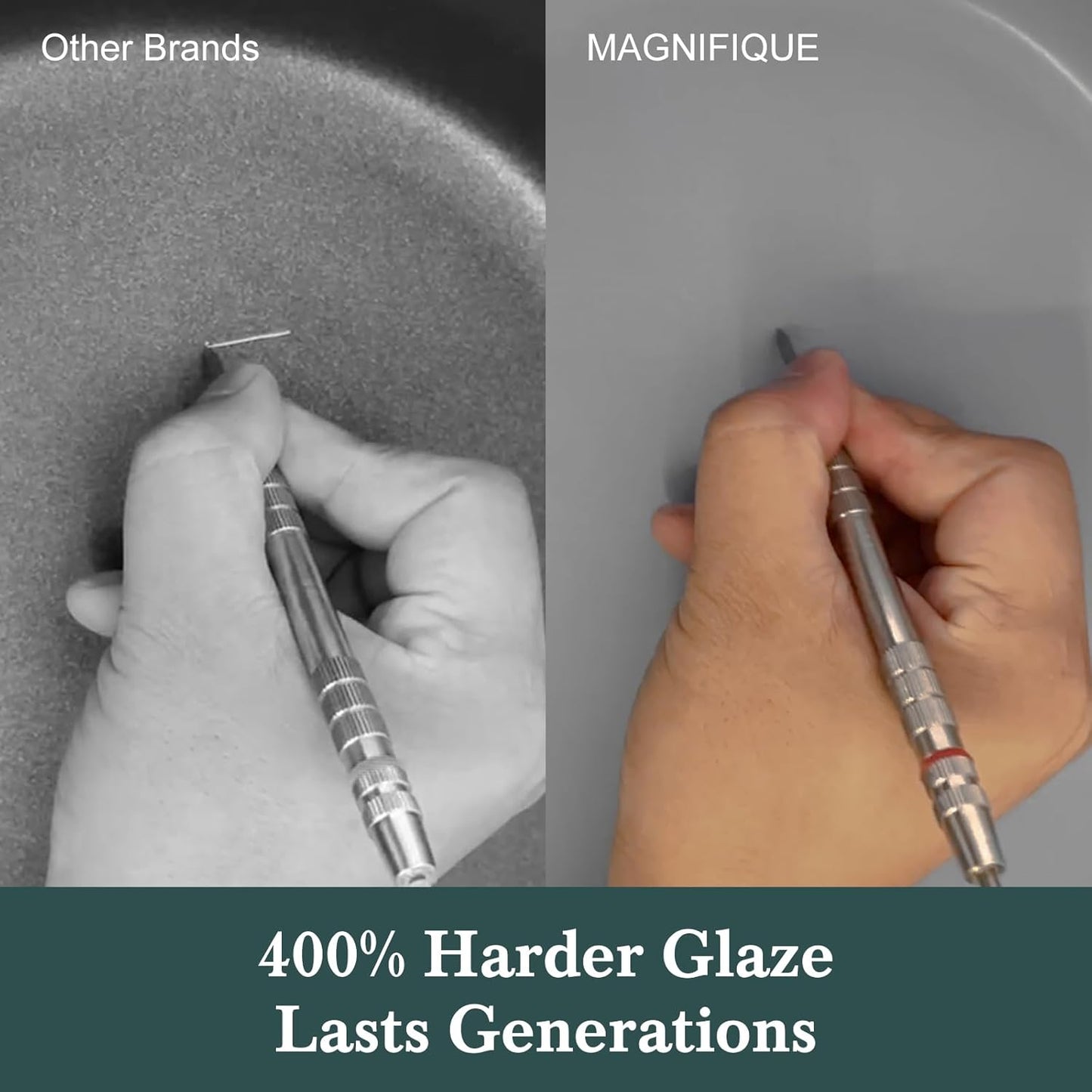 MAGNIFIQUE 4 Quart Casserole Slow Cooker with Ceramic Baking Dish - Perfect Small Kitchen Appliance Crock Pot for Family Dinners, Oven Safe and Durable Bakeware for Lasagna, Roasts