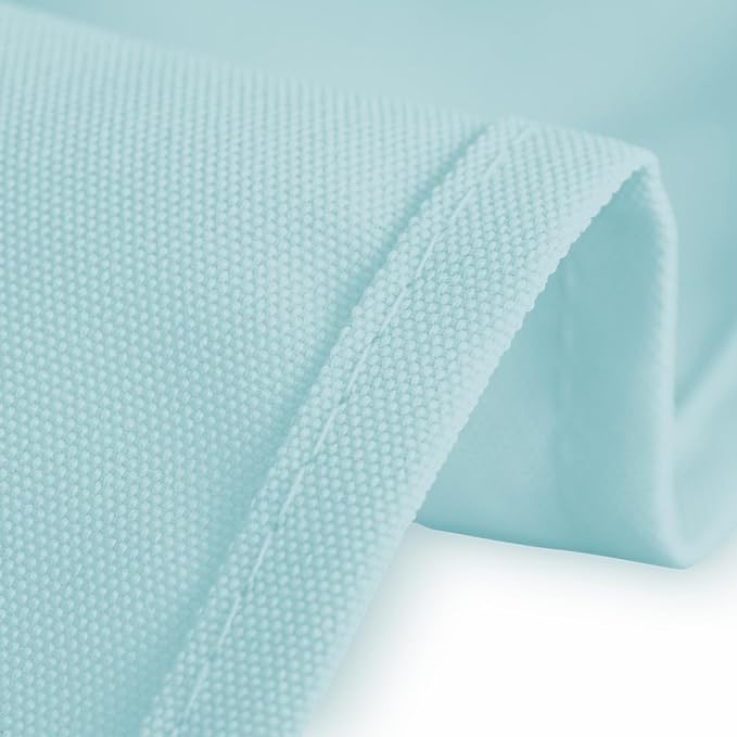 LTC LINENS Rectangular Tablecloth Baby Blue - 70x120 Inch Rectangle Table Cloth for 6-8 ft Table - Wrinkle Resistant Polyester Cloth for Party, Banquet