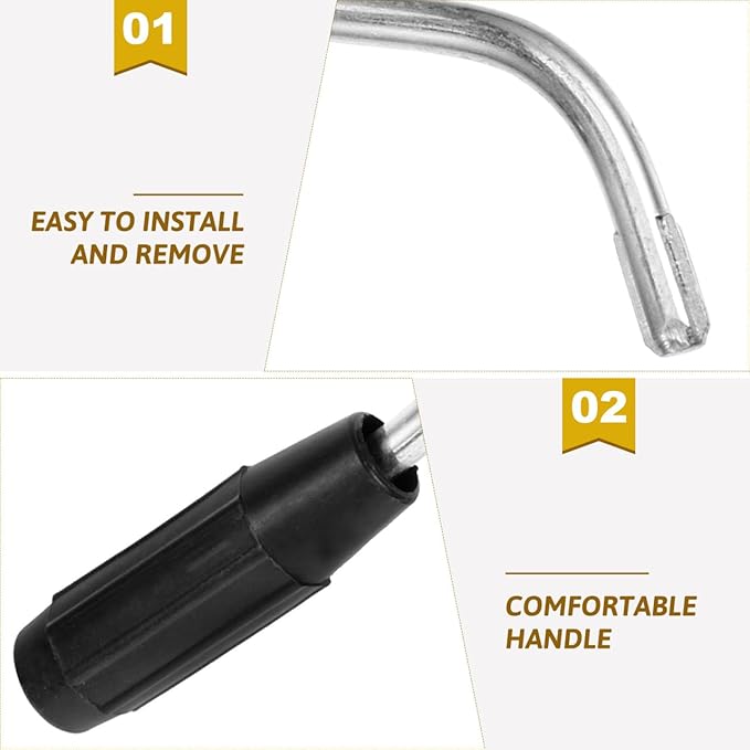 Pasta Maker Handle Replacement Manual Noodle Press Crank Accessory Compatible with Italian Pasta Makers Easy to Install Kitchen Tool for Fresh Making