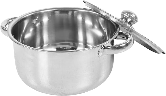 JTLB Stainless Steel Cookware Set Induction Kitchen Cooking Skillet Set with Frying Pan Soup Pot Milk Pot