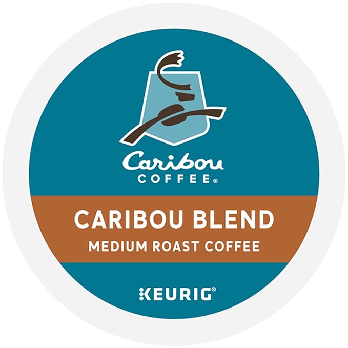 Caribou Coffee Caribou Blend Keurig Single-Serve K-Cup Pod, Medium Roast Coffee, 96 Count