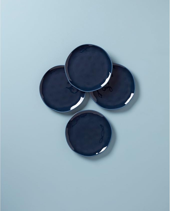 Lenox, Blue Bay Colors 4Pc Accent Plates, 4.30 LB