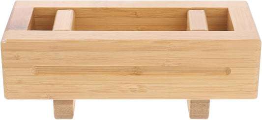 Yardwe Bamboo Wooden Sushi Press Mold Box, Traditional Oshizushi Maker for Rice Rolls, Diy Sushi Making Kit for Beginners and Home Use, 8.66 X 3.74 X 3.14 Inches