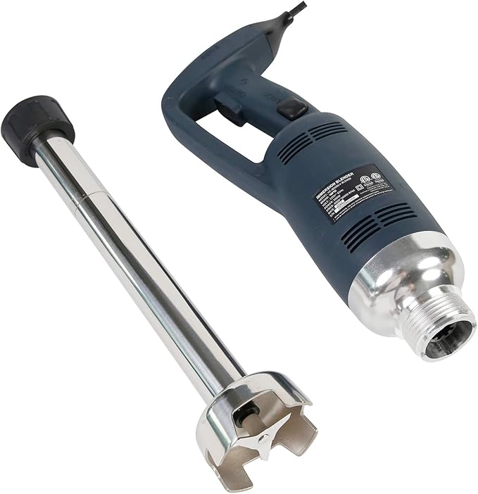 VONCI 500W Commercial Immersion Blender, 16" SUS 304 Removable Shaft, Heavy Duty Power Hand Mixer with Variable Speed 6000-20000RPM, Professional Electric Stick Blender for Restaurant Kitchen Use.