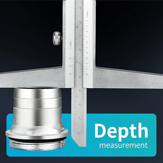 0-600mm Extra Long Depth Ruler (Bridge Length 150mm) Heavy Duty Measuring Tool Thickened Bridge Base Anti-Distortion DRINYOUNG(Depth Ruler 600 Long (Bridge Length 150)
